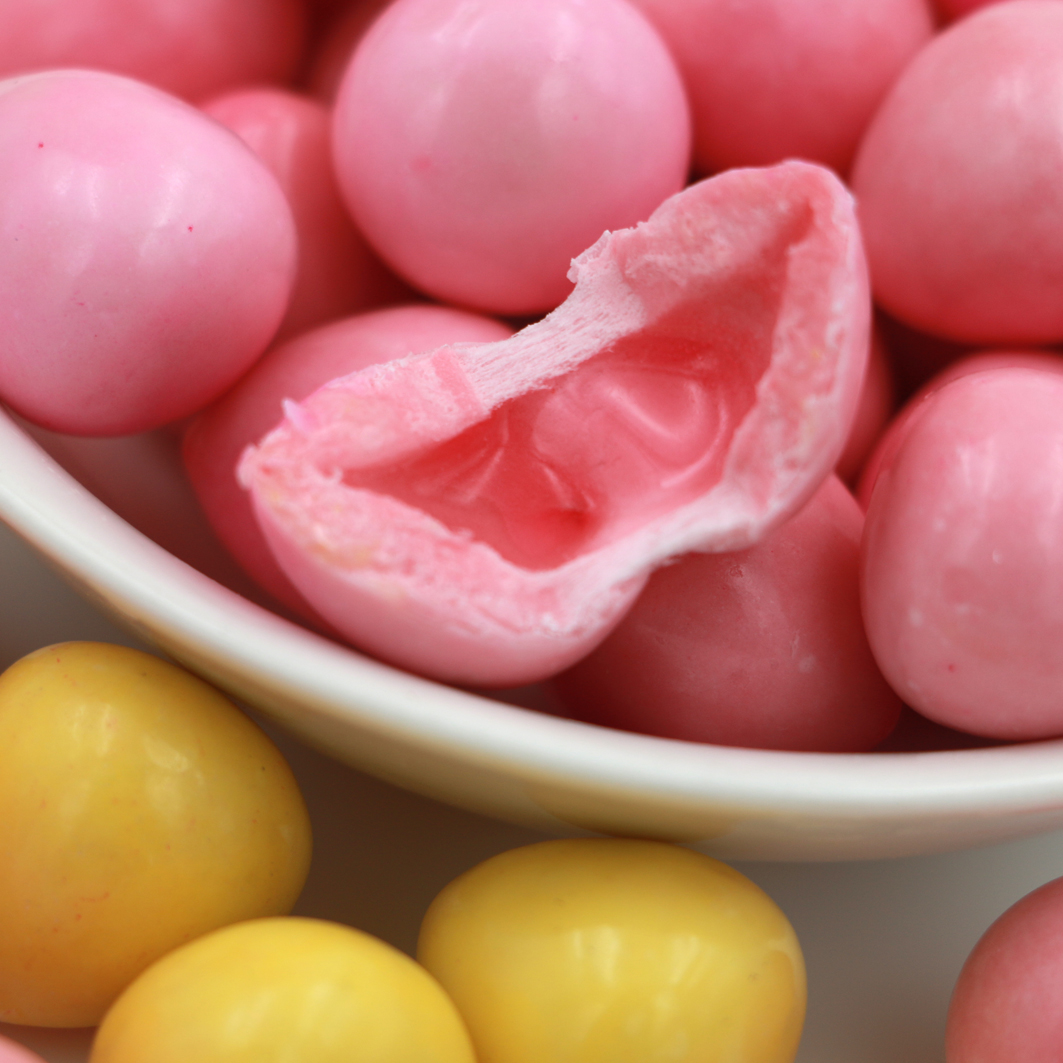 halal high quality fruit flavor peach shape center filled chewing bubble gum with juicy jam price supplier