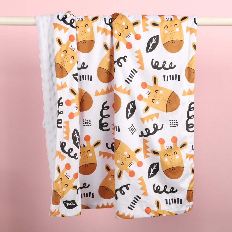 Silky Micro 30x40 Inches Soft Minky Dot Blankets Multifunction Baby Swaddle Blanket Made of Polyester for Babies manufacture