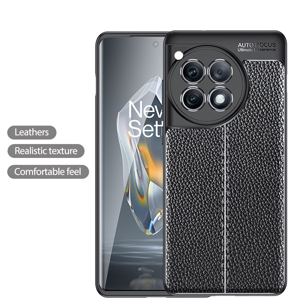 Tpu Phone Case For Oneplus Ace3 Drop Proof Lychee Plating Mobile Anti Fall Cover Precision Hole Skin Friendly