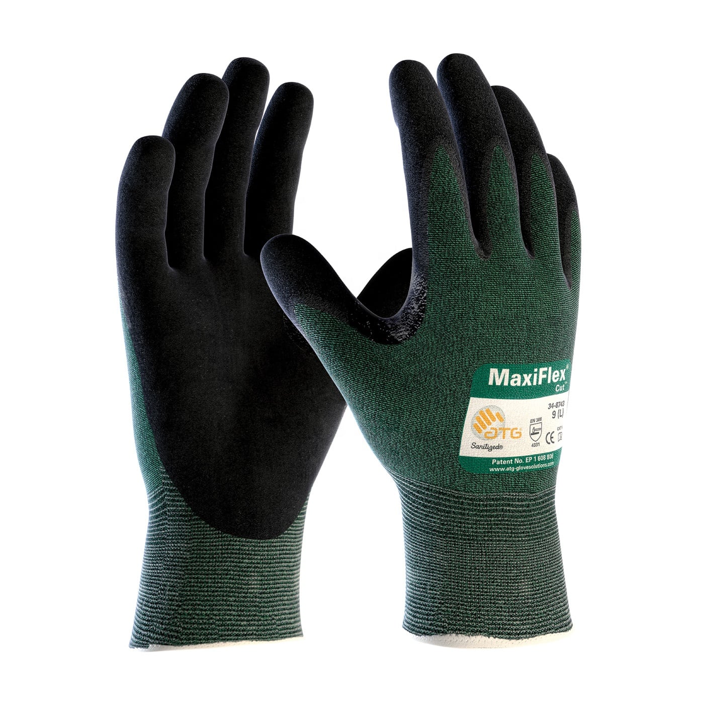 Non-Slip Breathable Seam-Woven Gloves High-Performance Fiber Nitrile Microfoam Coated Gloves manufacture