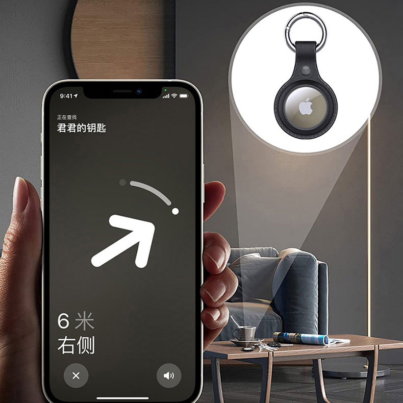 Laudtec ZZK02 Металлический защитник Индивидуальные Милые Чехлы Чехол для ошейника кошки Водонепроницаемый Кожаный Держатель Чехол для Airtag для Apple