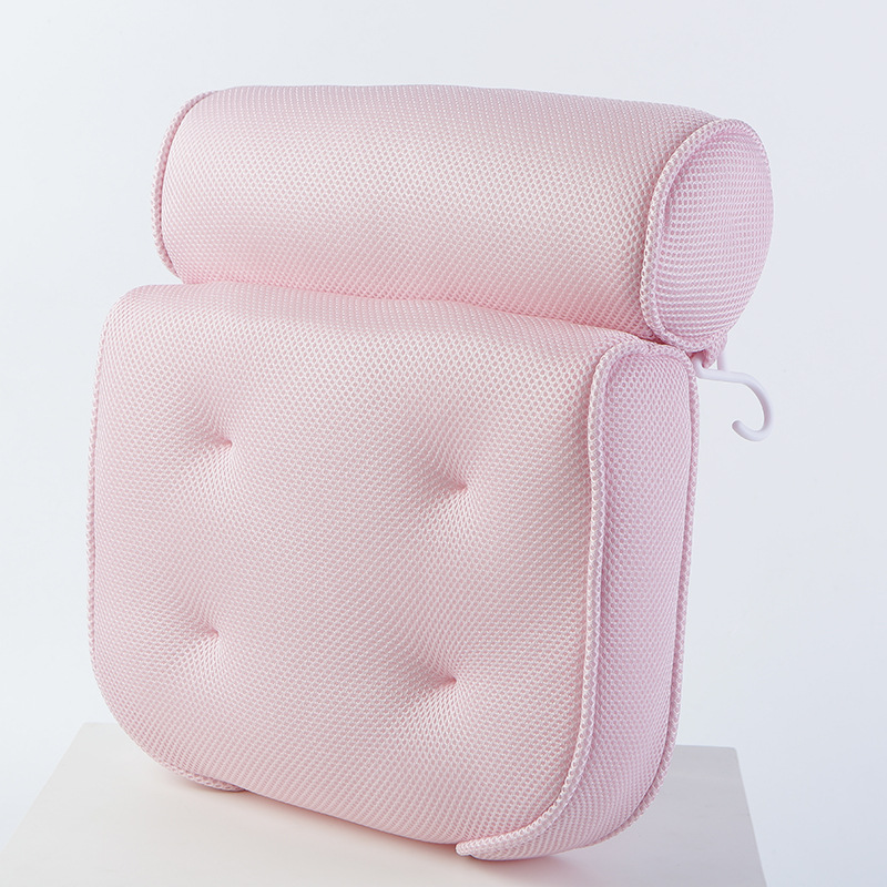 4D Air Mesh Thick Soft Bathtub Pillow Back Neck Support Pillow, Spa Cushion for Tub Relaxing Headrest Bath Pillow manufacture