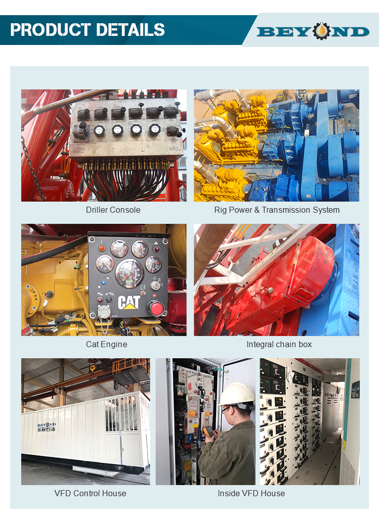 Shandong Beyond Oilfield Workover XJ450 Truck-mounted Drilling Rig Made in China factory