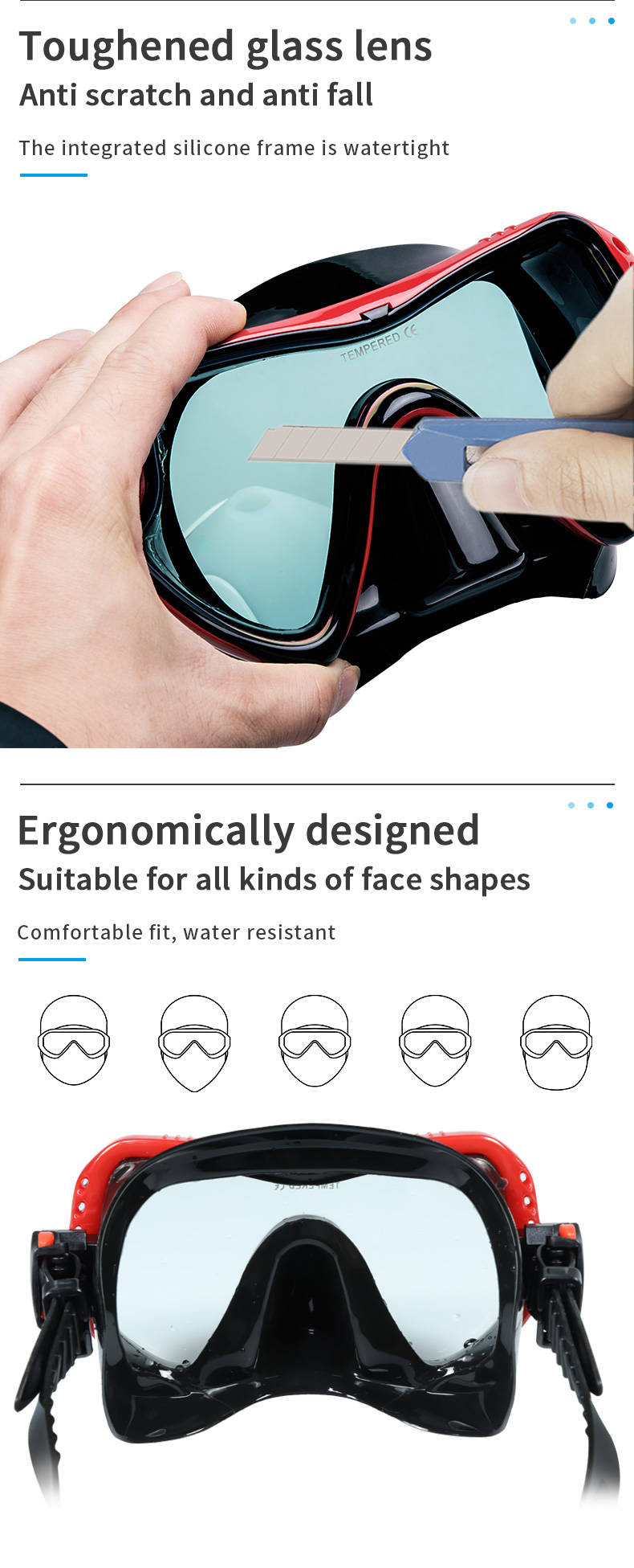 mask diving wave mask sport equipment factory