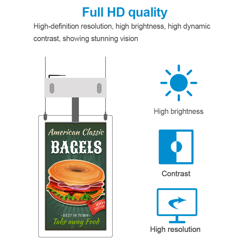 Commercial Ads display LED/LCD Advertising Player Wall Mount Media Player Digital Signage And Displays details