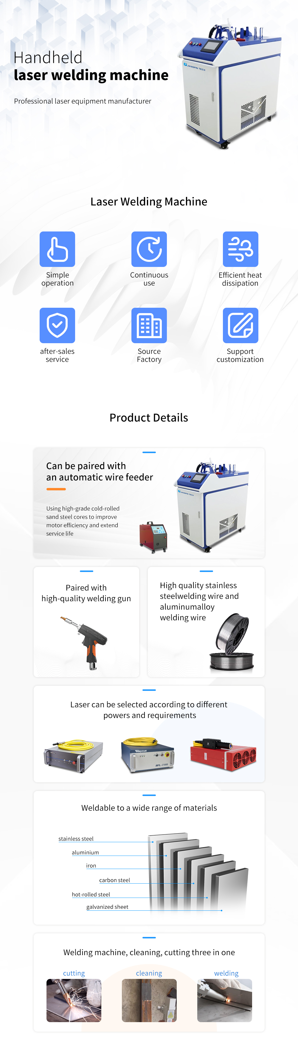 Fiber laser welding machine 1500W 2000W 3000W supplier