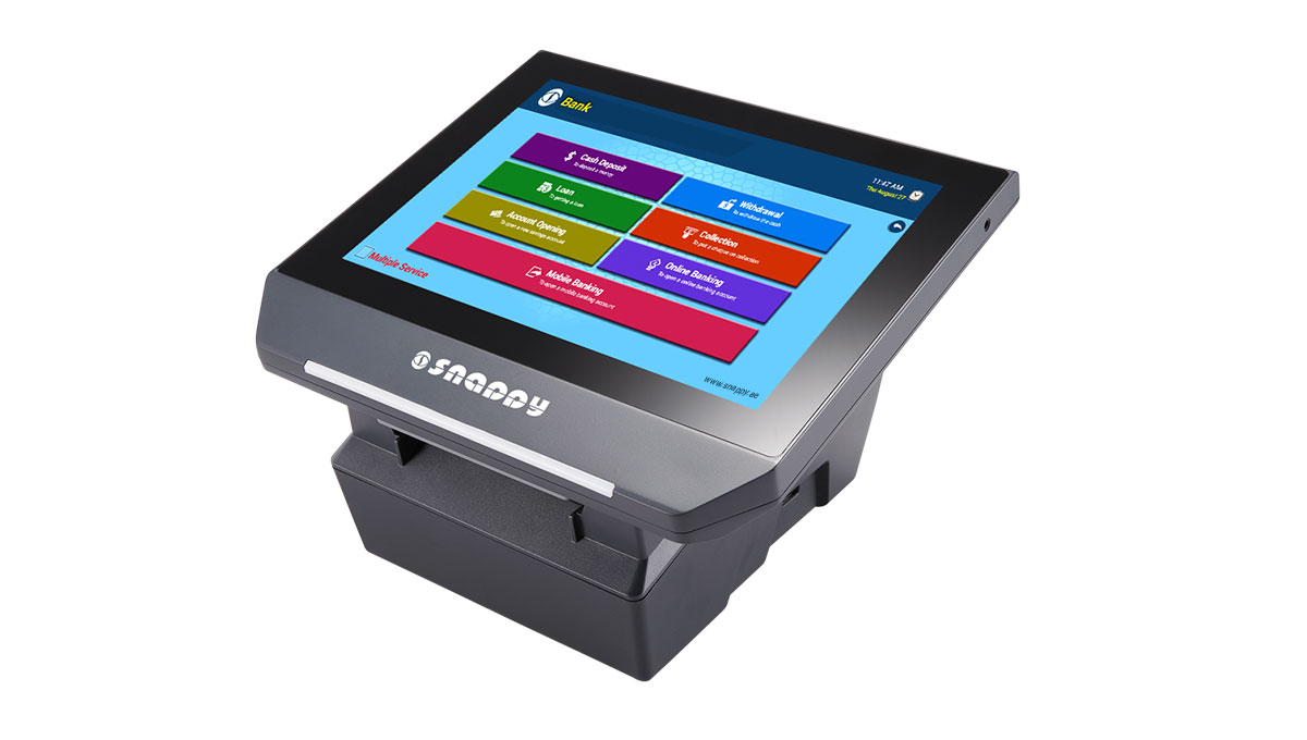 Wireless LED/LCD Queue management system desktop, floor stand Ticket Dispensing kiosk Multilingual for Bank Hospital Restaurant supplier