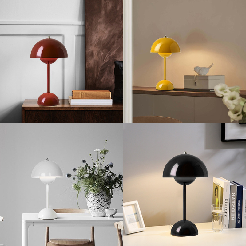 Northern Europe Mushroom USB Charging Touch Bud Desk Light Ambience Decorative Macaron Bedside LED Table Lamp details