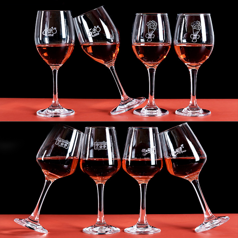 Manufacturer Crystal 800ml 1800ml Customized Logo Cheap Decanter Set 2 Glasses Machine-made Wholesale Goblet Red Wine Glasses supplier