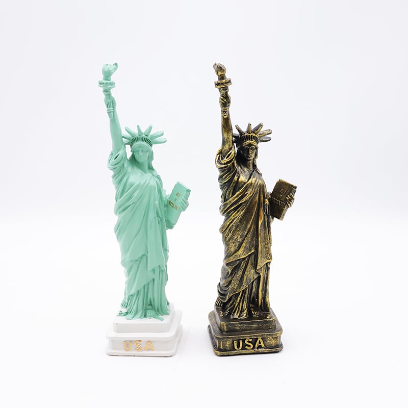 OEM Custom crafts home decoration miniature peripheral souvenir statue resin bronze Statue of Liberty figure figurine details