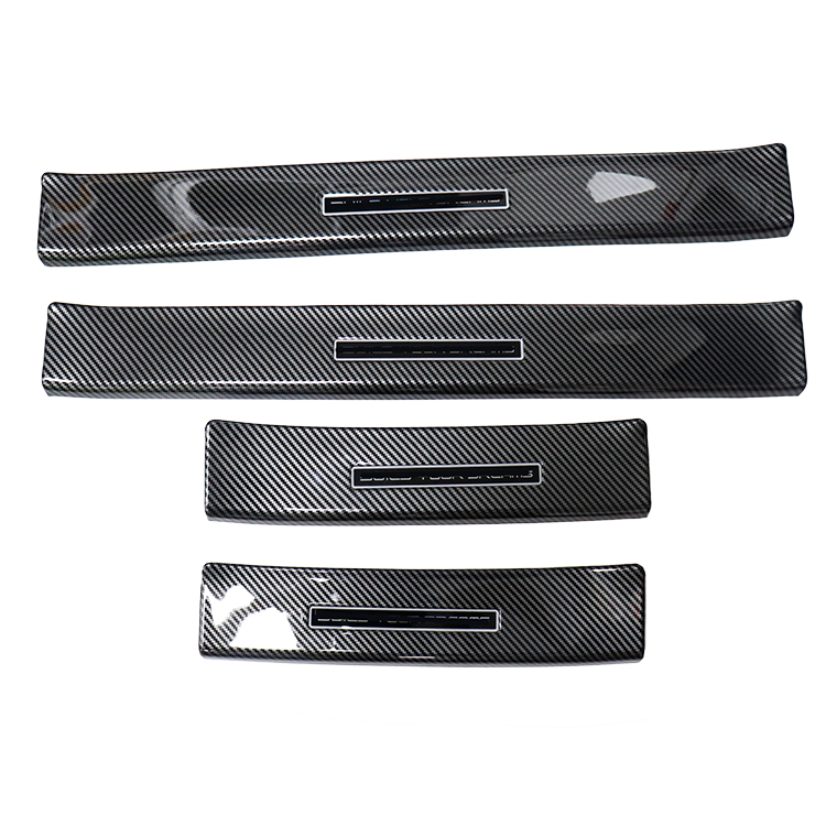 Yuan Plus Interior Parts ABS Carbon Fiber Door Guard Protection Plate For BYD ATTO 3 Yuan Plus Accessories supplier