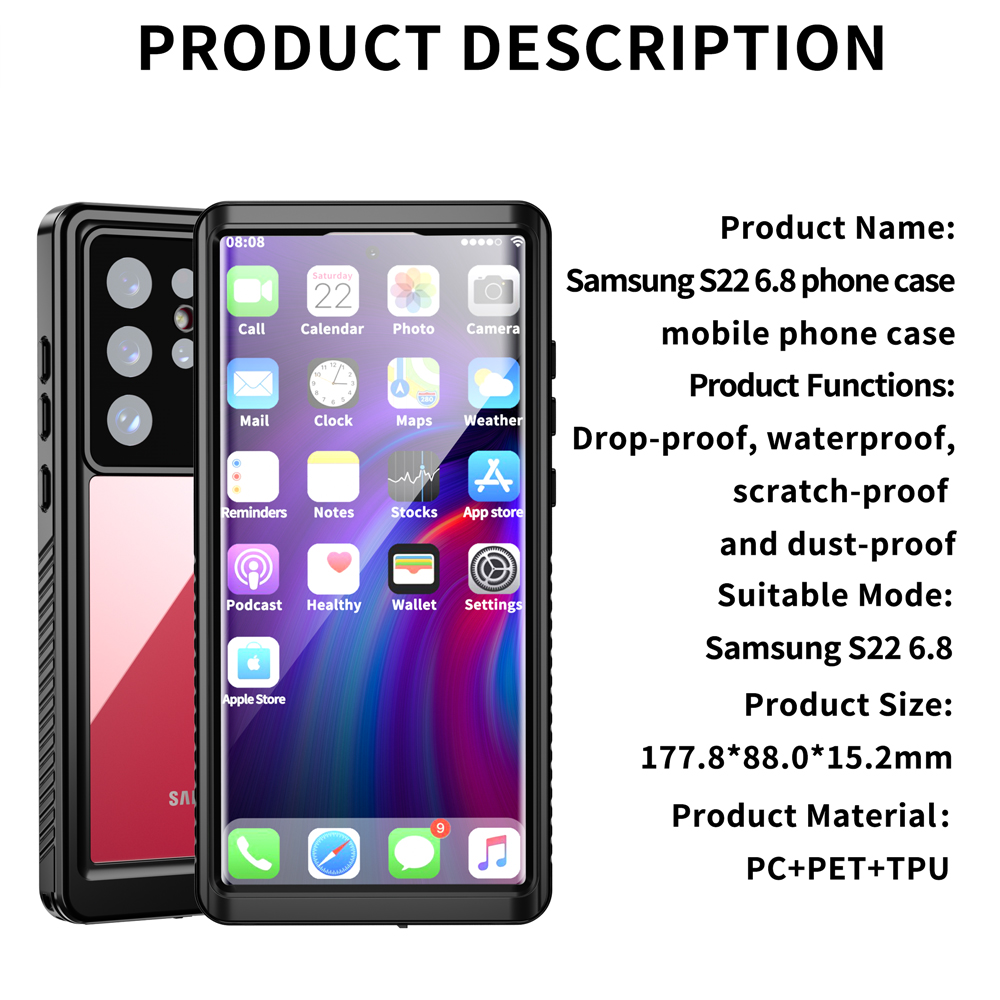 S22 Ultra Case, Heavy Duty Shockproof Cases for Samsung Galaxy S22 Ultra Phone Case Protective Mobile Cell Phone Back Covers// factory