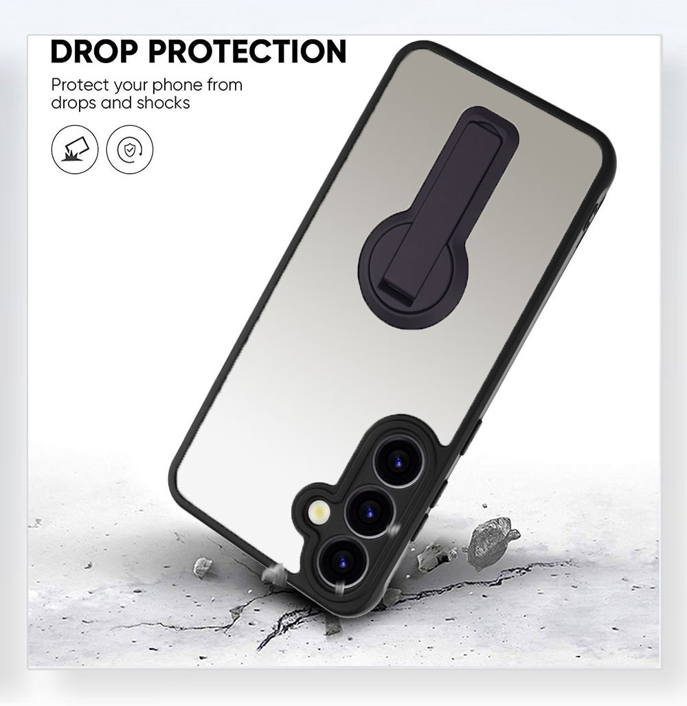Kickstand Phone Case For Samsung S24 Plus Tpu Pc Cellphone Covers Soft Ring Holder Stand Anti Drop Proof manufacture