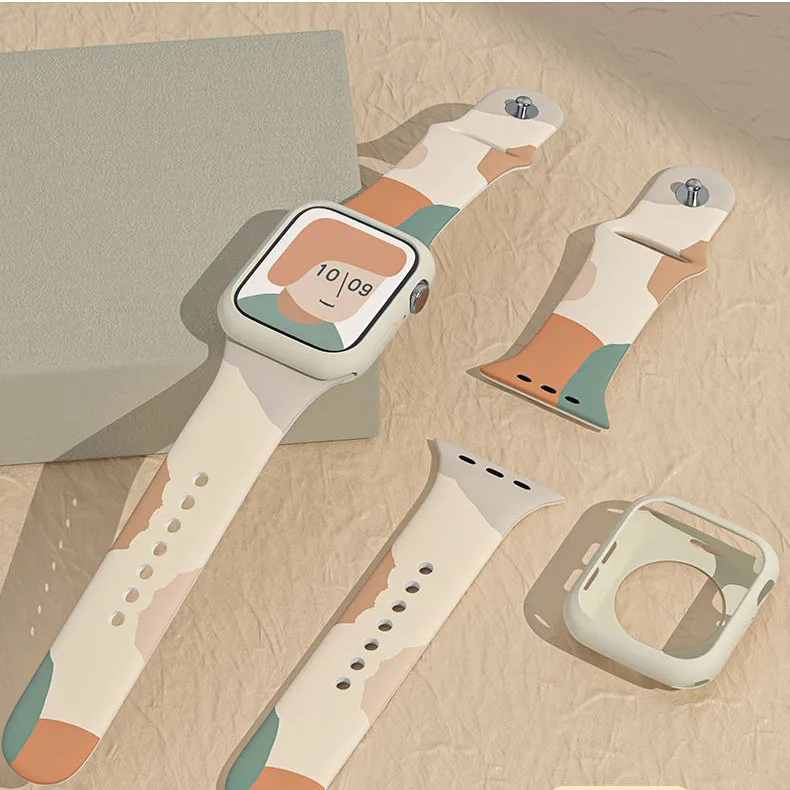 Laudtec Custom Liquid Silicone Smart Watch Strap For Iwaich Series, Wristband Belt For Apple Watch Band supplier