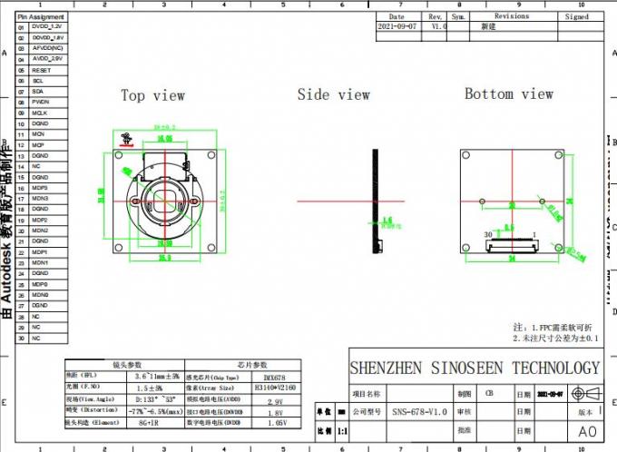 Robot-MIPI-Camera-Module-IMX678-4K-HD