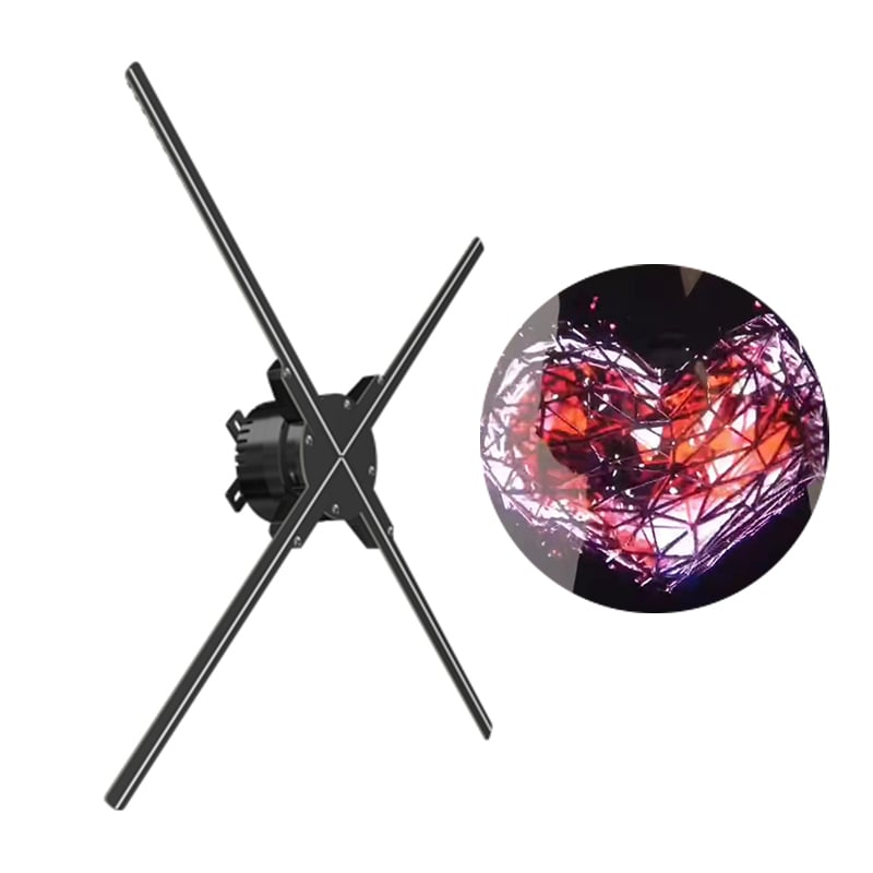 2023 New Technology 4 Blades 3d Hologram Display 50 cm Hologram Fan 3d Holographic Display Hologram details