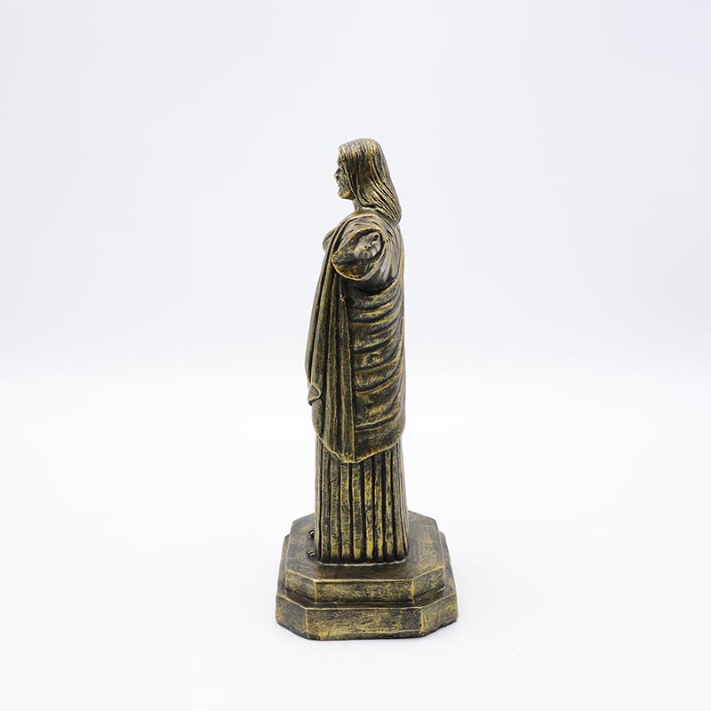 OEM custom crafts religious catholic home decoration statue wholesale handmade resin bronze Jesus sculpture figurine details