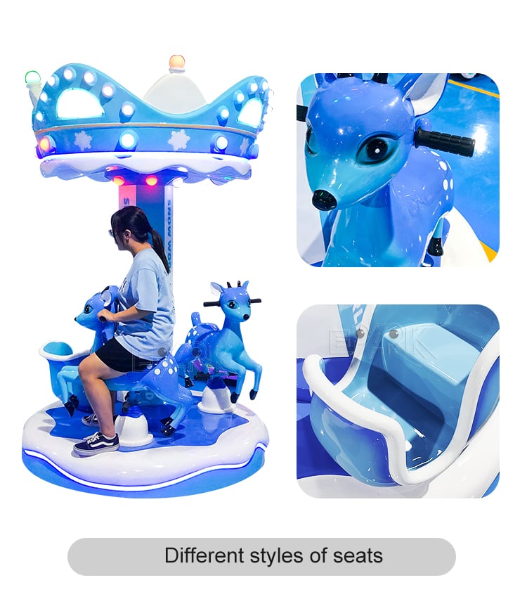 Amusement Games Park Games Carousel Rides Children Snow World Horse Carousel Kiddie Rides Outdoor Rides Mini Carousel supplier
