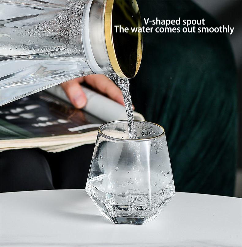 Diamond Jug and Glass Cold Kettle Set Household Beer Cup Water Cup Cold and Heat Resistant Pitcher Jug set manufacture