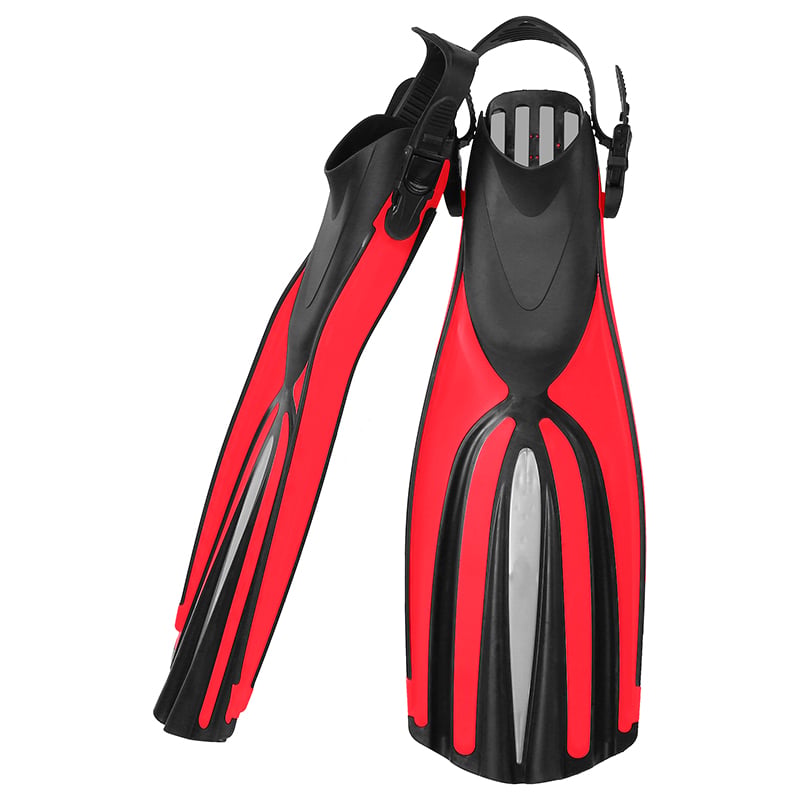 Red and Black Spearfishing Pro Foot Commercial Underwater Free Long Fins Diving Flipper manufacture