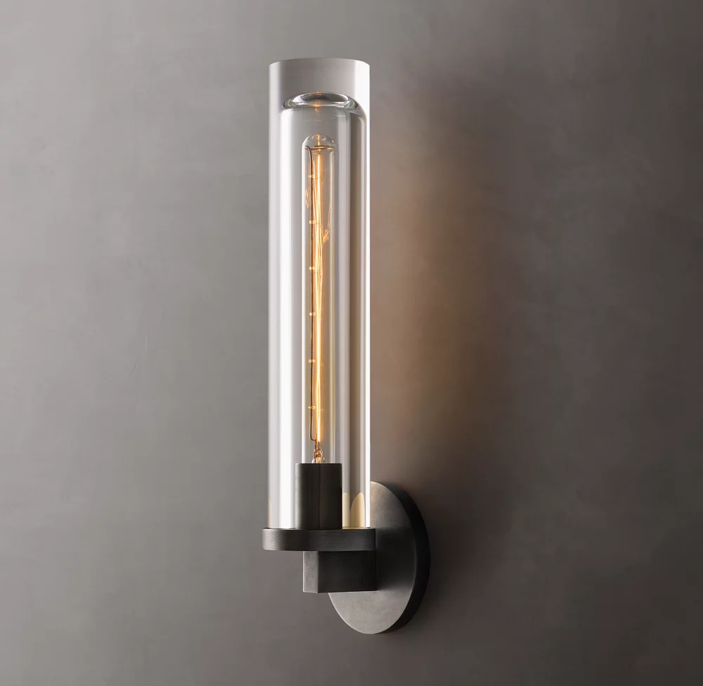 Retro Copper Luxury E26 Wall Lamp Bedroom Bedside Hallway Crystal Wall Lamp details