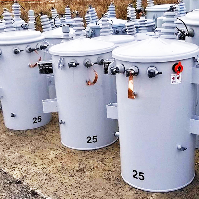Quality-Assured 60Hz 23kV 230V / 460V 50kVA Oil Immersed Copper Single Phase Pole Mounted Transformer factory