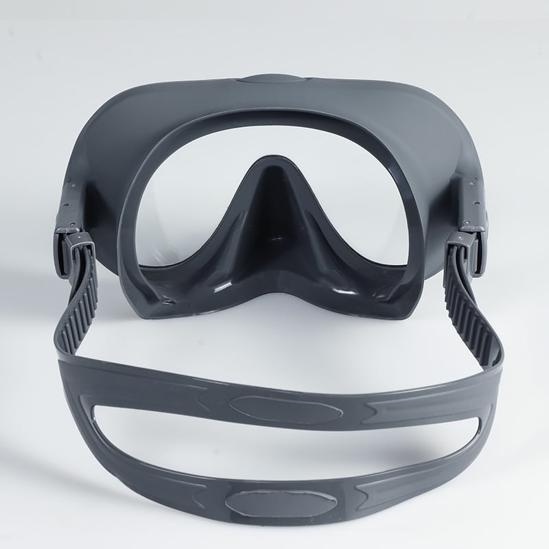 Diving equipment Frameless safe glass low volume snorkel mask oval water spearfishing scuba diving mask factory