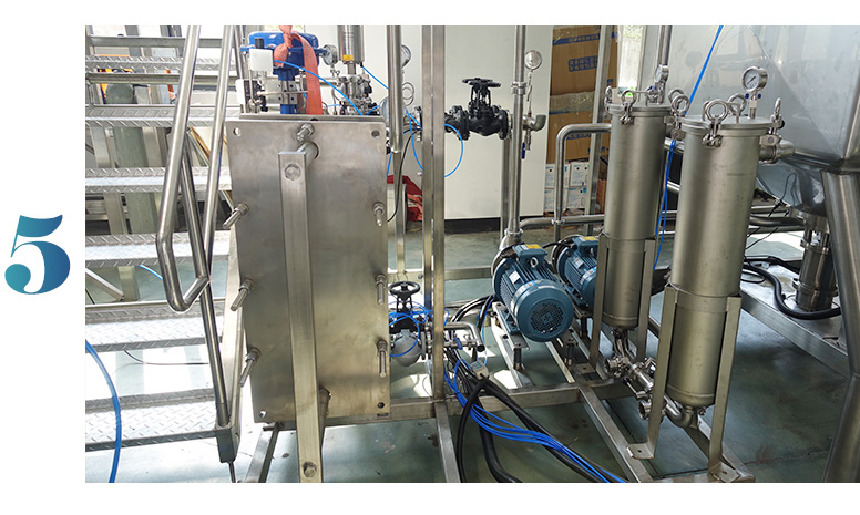 Automatic SUS304 316 fruit juice mixing tank process machine production line factory