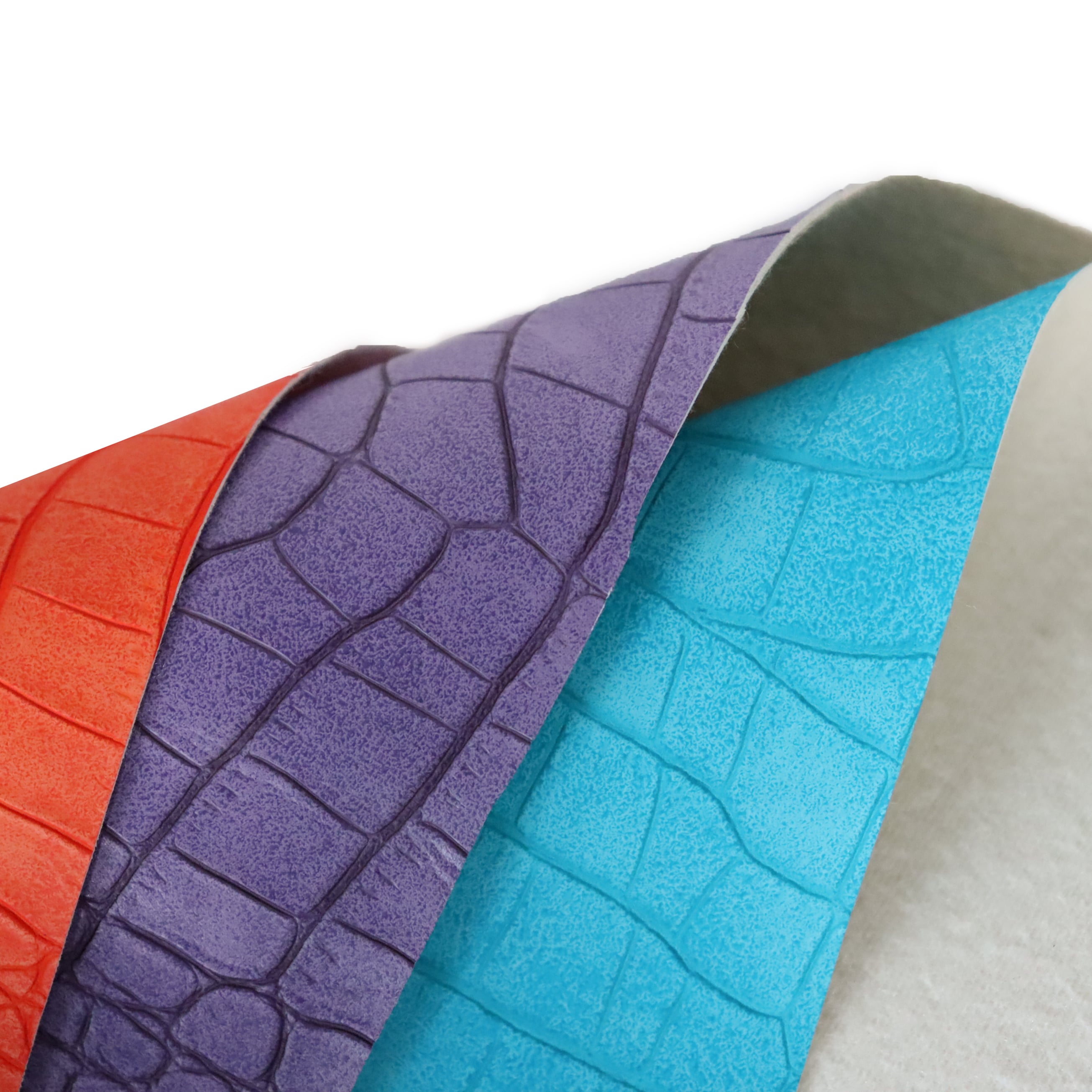 High-Quality Matte Finish Crocodile Skin Pattern PU Synthetic Leather details