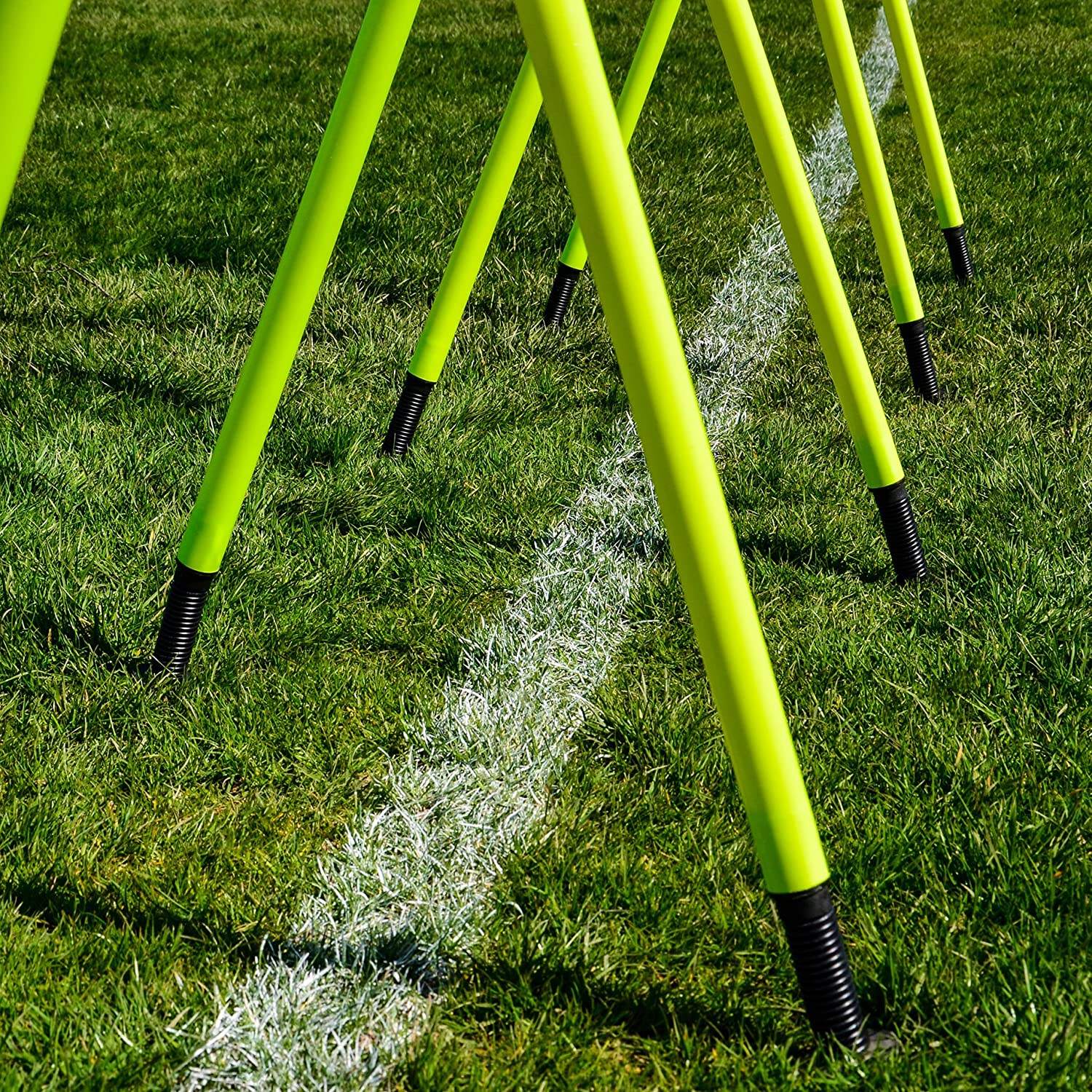 Soccer Training Equipment  Agility Salom Poles Set Football Agility Training Poles manufacture