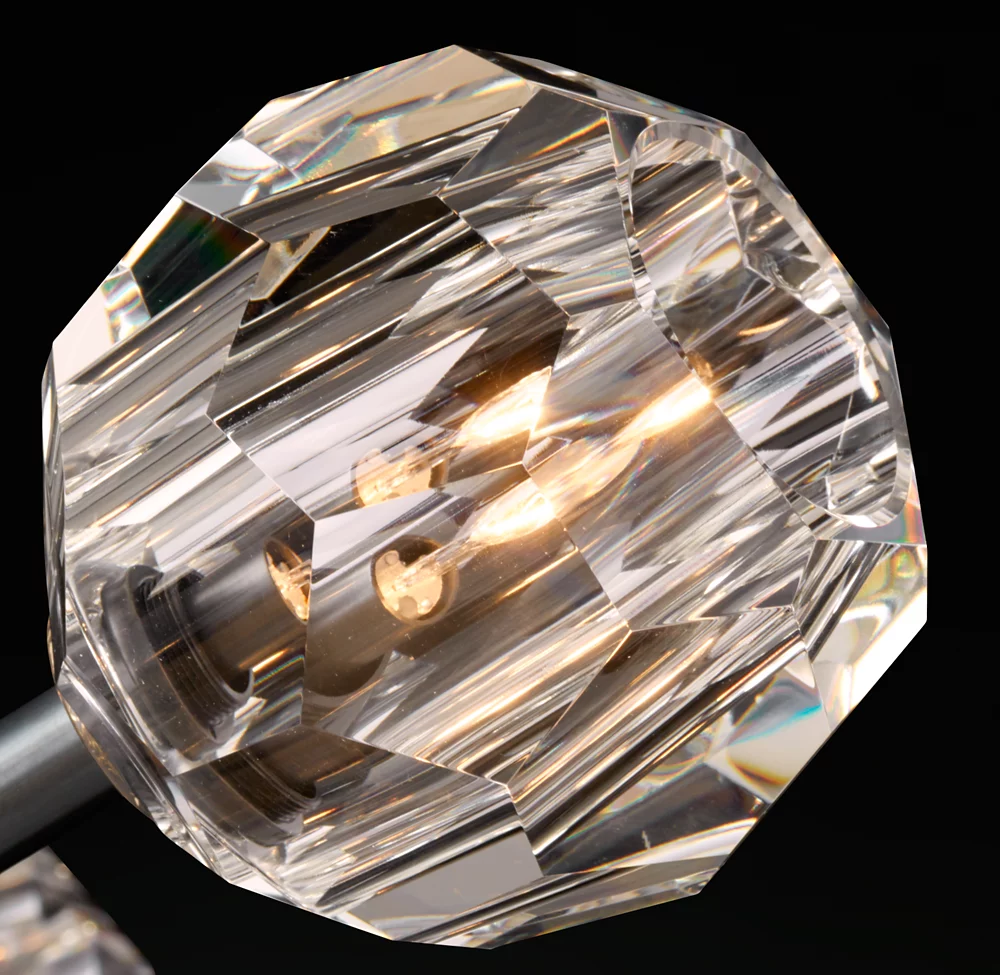Villa Lobby Crystal Chandelier Antique Brass Pendant Hanging Lamp For Living Room manufacture