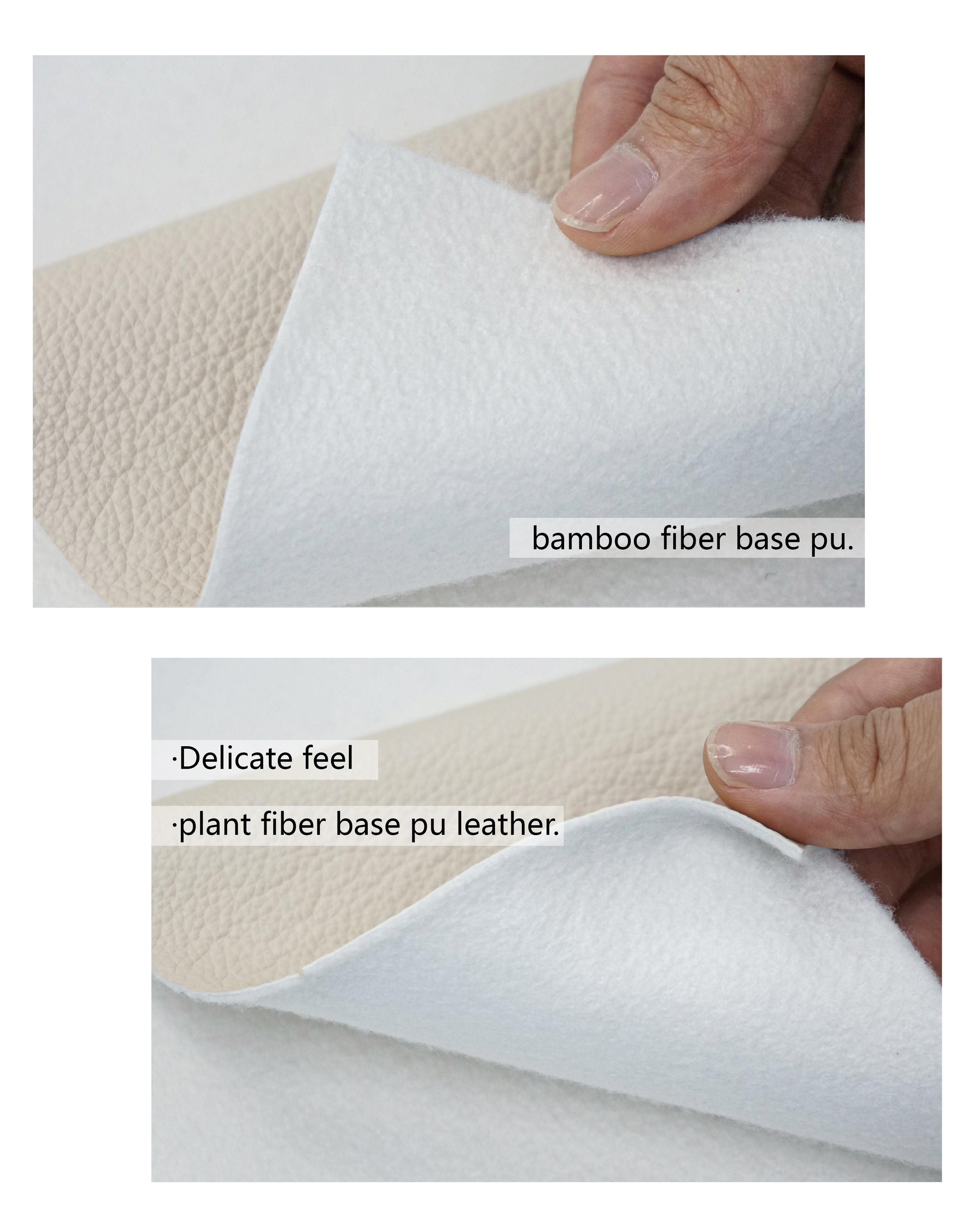 Cigno Leather - Wholesale Vegan Bamboo Fiber Leather Rolls for Bag Uppers details