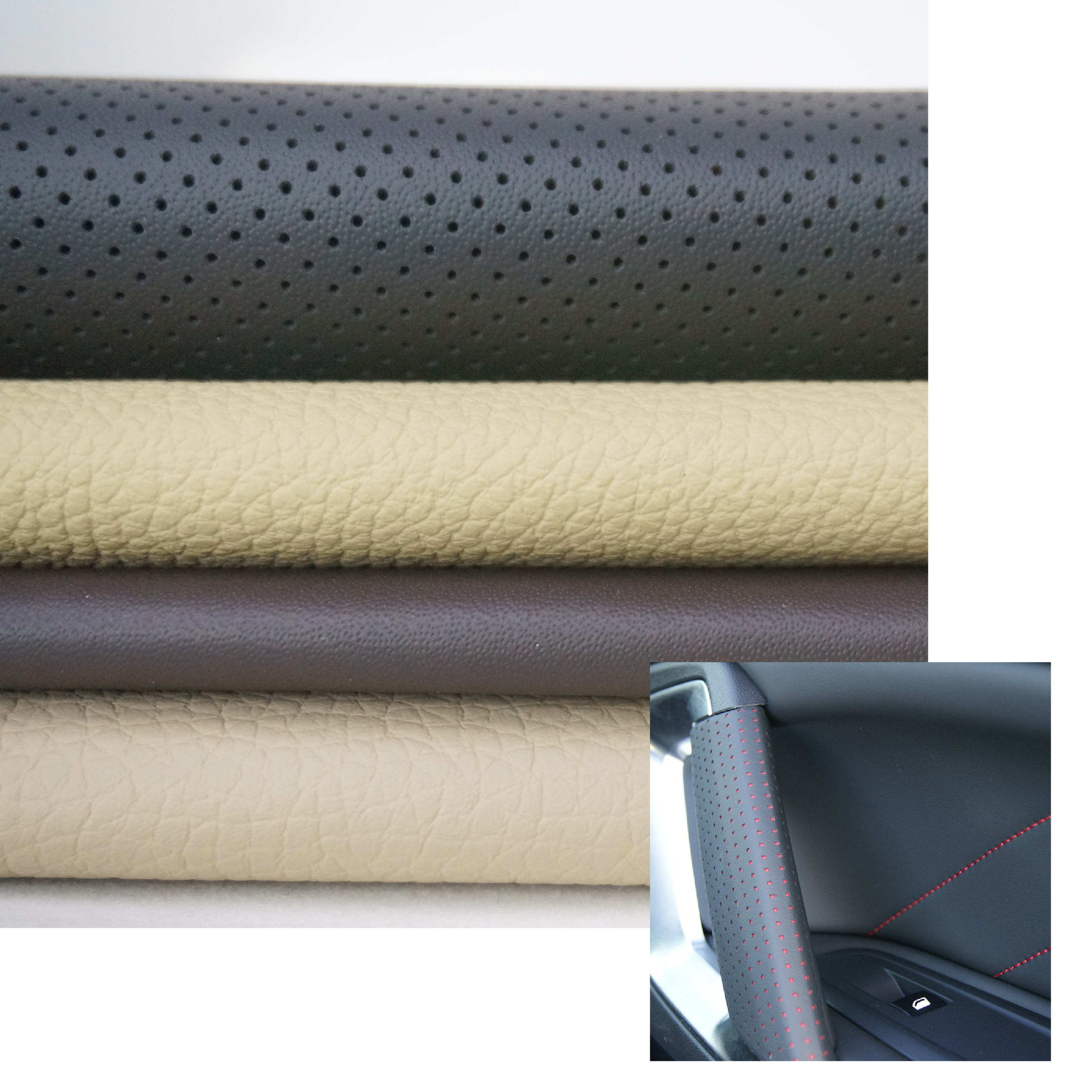 Universal, Customizable Microfiber Synthetic Leather with Eco-Friendly Lichi Pinhole Pattern manufacture