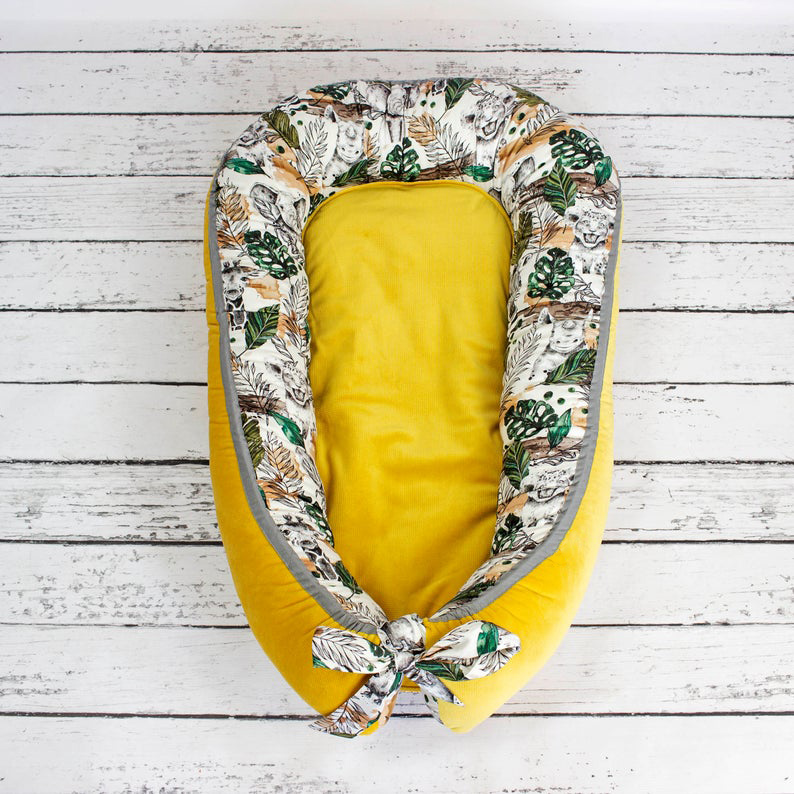 Baby Sleeping Nest Bed Braided Soft Newborn Lounger Portable Crib Suitable Baby Nest manufacture