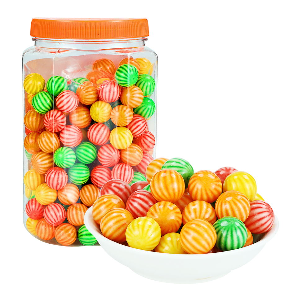 bulk package Multi-color assorted flavor 25mm 8g big bubble gum ball for vending machine details