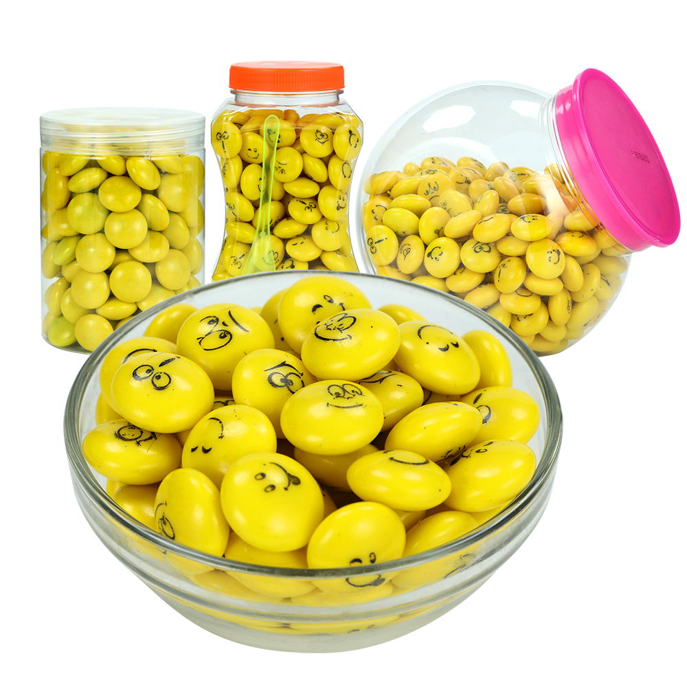 Halal fruit flavor hollow oval smiling face shape bubble gum customization manufacture