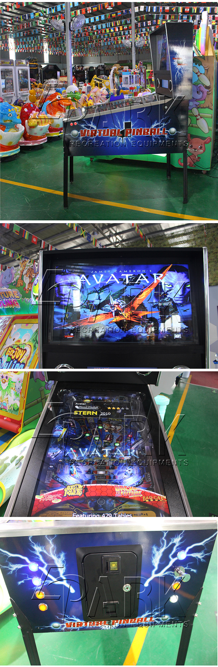 Arcade Pinball Game Indoor Playground Coin Operated Pinball Game Machine details