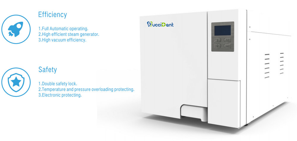 18L European B Class LCD Dental Autoclave with Printer Automatic steam sterilizer factory