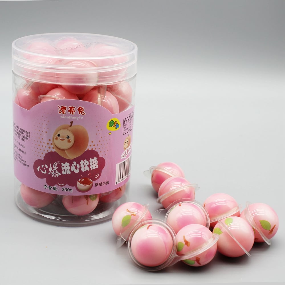 Sweets 3D Bursting Eyes Ball Shape Soft Fruit Gummy Eyeball Gummy with Fruity Center Jam Filling Gummy manufacture