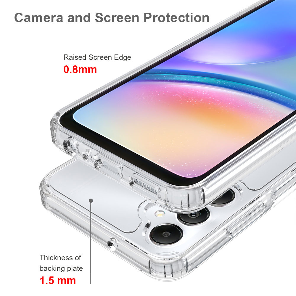 Clear Phone Case For Samsung Galaxy A05S Cases Luxury Design Anti Scratch Tpu Pc Drop Transparent Proof 2 In 1 factory