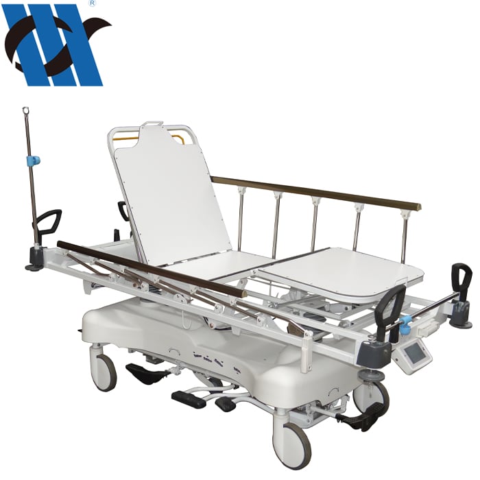 Bdec00 Professional Manufacture Medical High Quality Hydraulic Stretcher Trolley with Scale for Hospital manufacture
