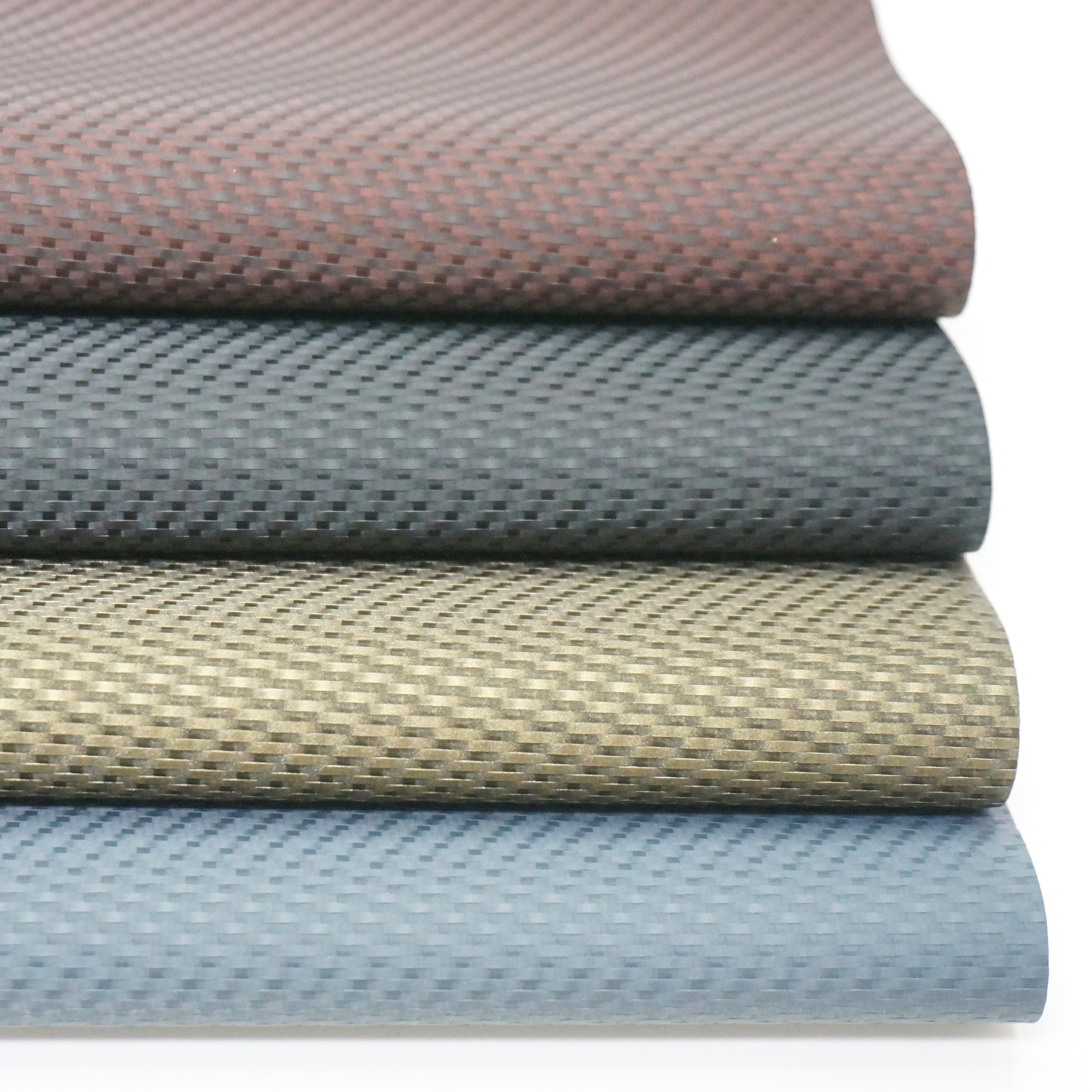 Cigno Leather - Textured Woven Straw Mat Pattern PVC Artificial Leather: Durable & High-Quality manufacture