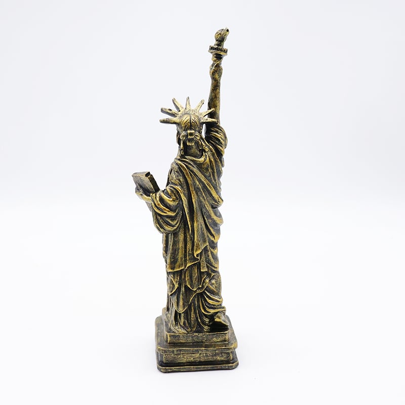 OEM Custom crafts home decoration miniature peripheral souvenir statue resin bronze Statue of Liberty figure figurine manufacture