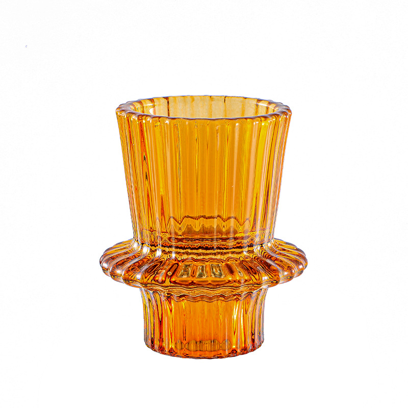 Glass Taper Candlesticks Home Decor Wholesaler Unique Glass Candle Holders Eco-Friendly Luxury Glass Candle Holders details