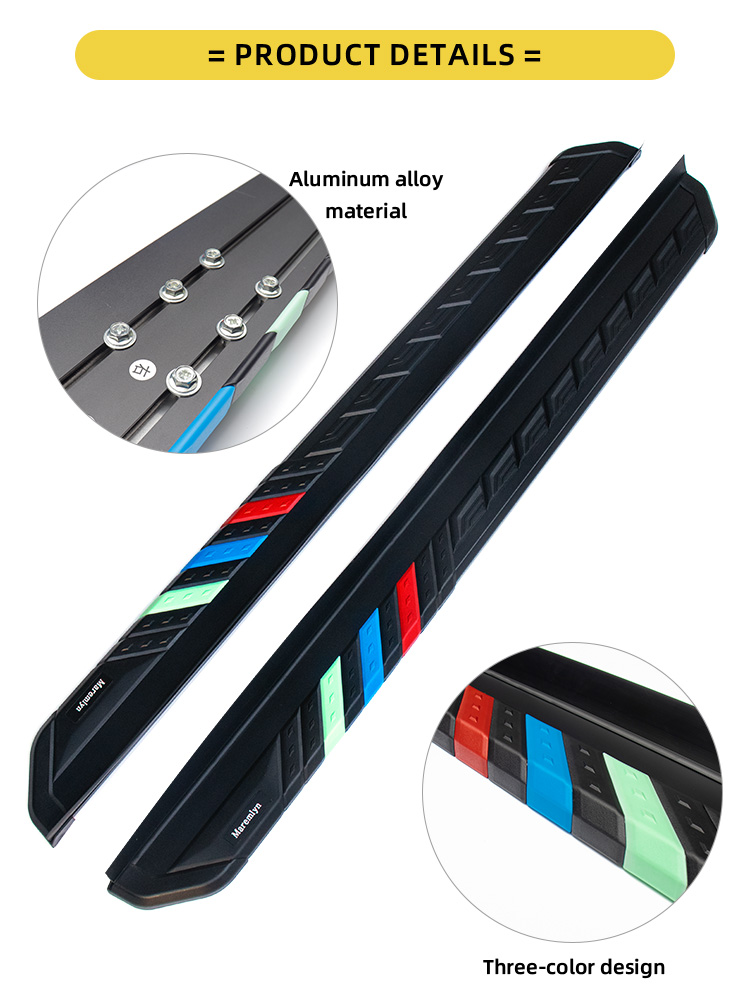 Car Running Board Side Bar Side Step Aluminum Alloy Step Board Foot Pedal Threshold For BYD ATTO 3 Accessory factory