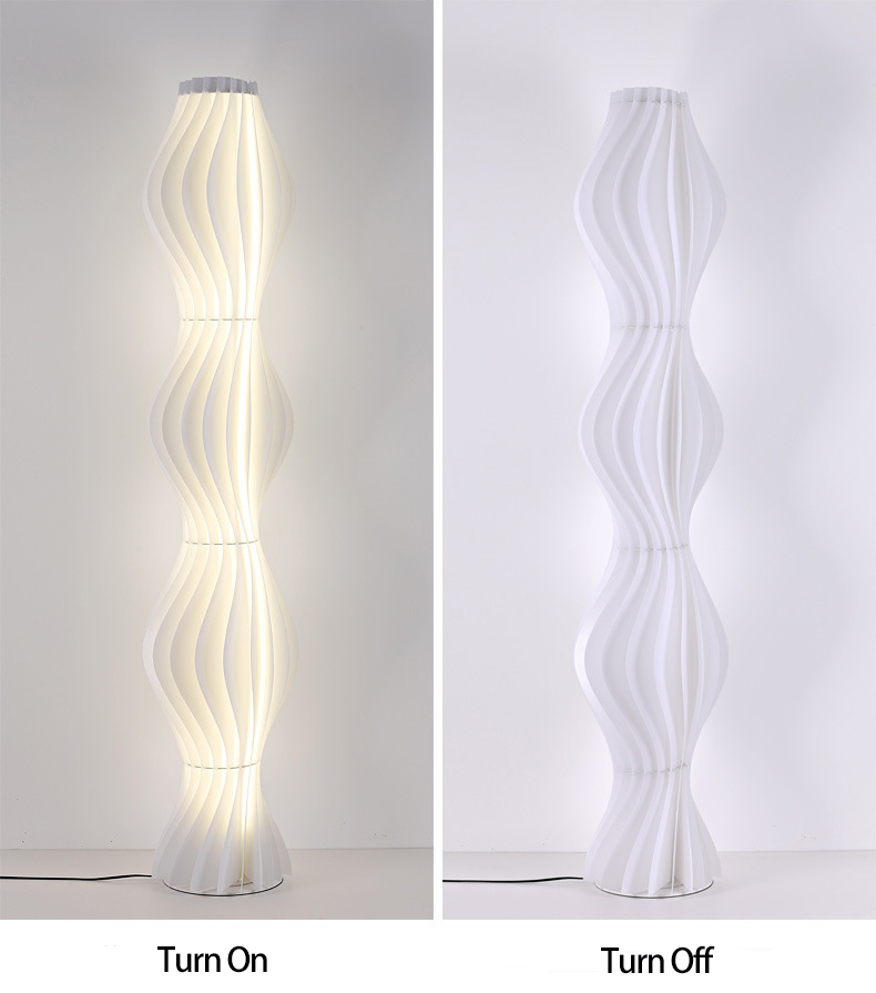 Nordic Custom Acrylic Hula Floor Lamp Standing Luxury Modern LED Floor Lamps For Living Room Decor factory