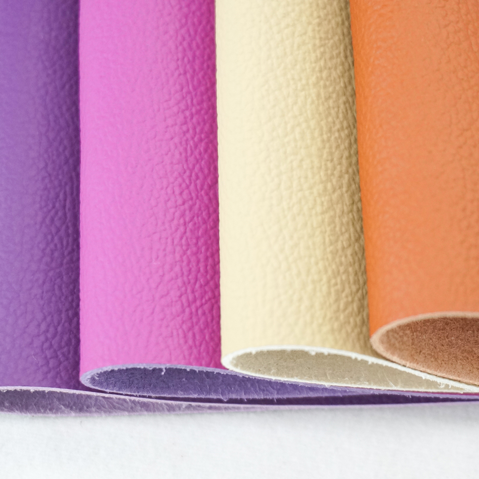 Colourful Textured Faux Leather with Eco-Friendly Microfiber Synthetic Pattern supplier