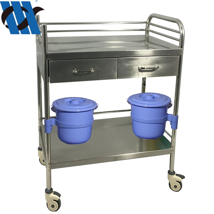 BDT204B Medical Operation Room Use Instrument Trolley Cart with Drawers Stainless Steel Instrument Trolley supplier