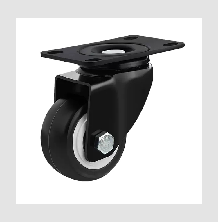 industrial caster wheel 1.5/2/2.5/3/4/5 inch swivel type PVC caster wheel with double bearings for machinery and equipment supplier