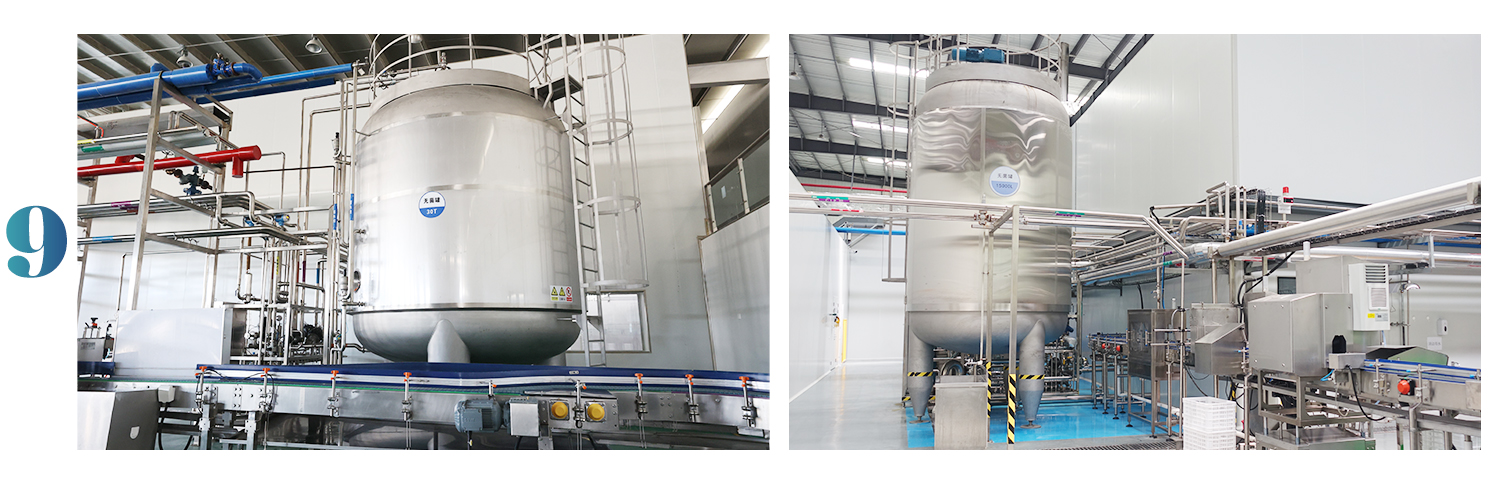 Automatic SUS304 316 fruit juice mixing tank process machine production line manufacture